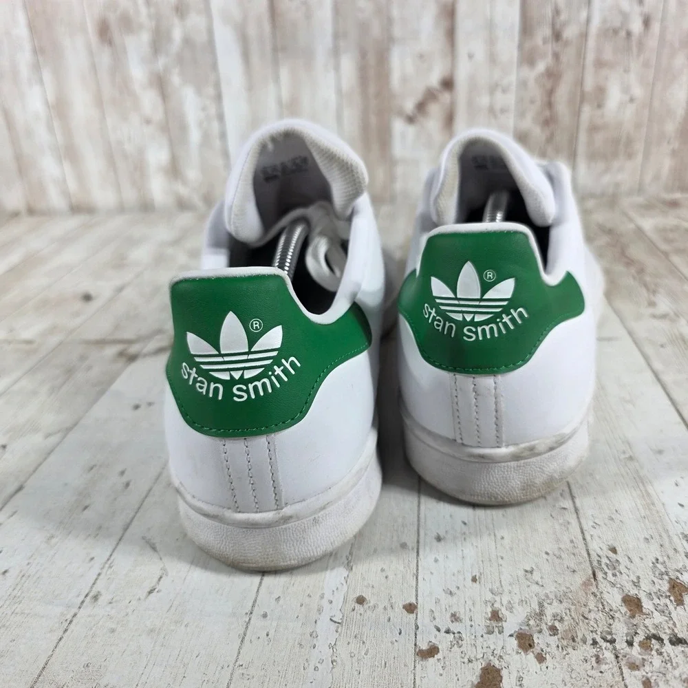 Adidas Stan Smith Mens White Green Leather Sneakers M20324 Size 12